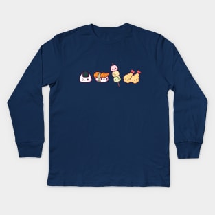 Kawaii Food Kids Long Sleeve T-Shirt